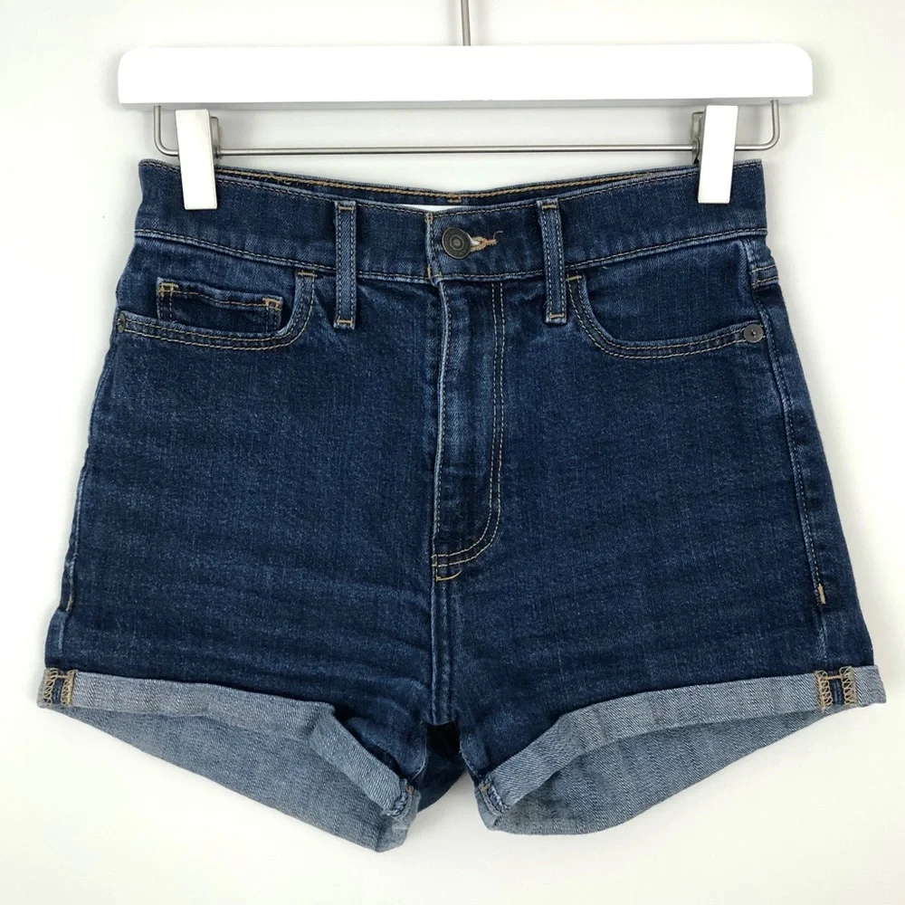 Abercrombie & Fitch Rolled Cuff Denim Shorts